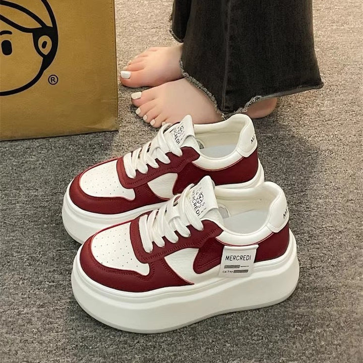 Damen Plateau-Sneaker mit luftiger Mesh-Oberfläche und komfortabler Dämpfung Drune
