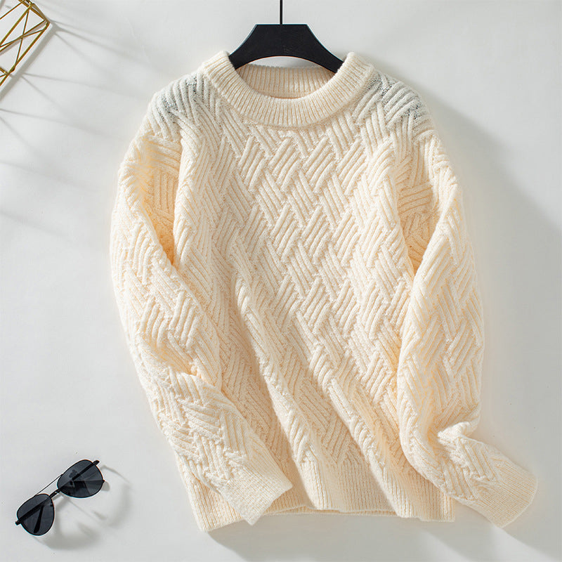 Drune | Einfarbiger Pullover Mit Weichem Stoff