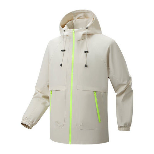 Herren Leichte Outdoor Jacke mit Kapuze Drune