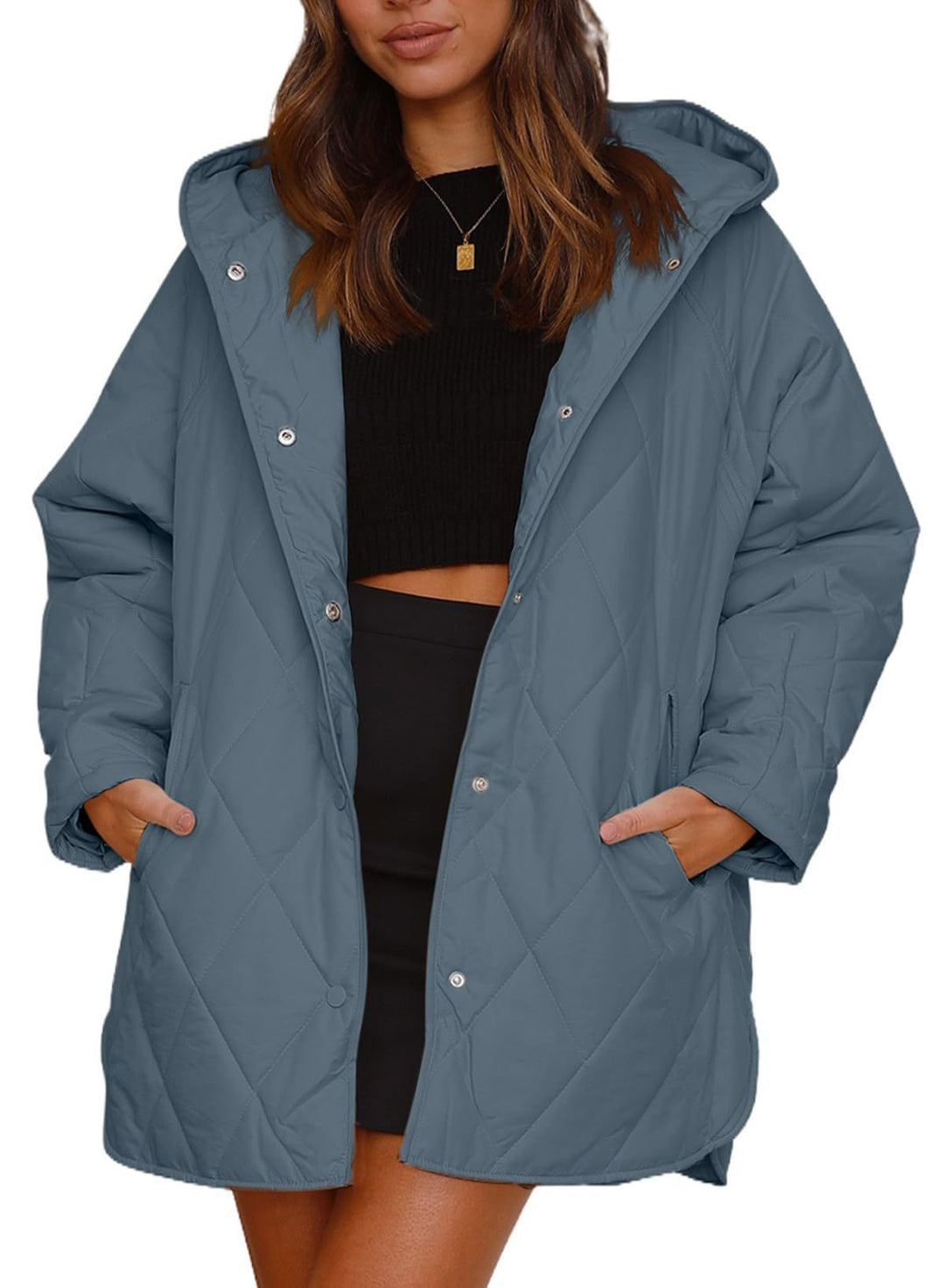 Drune | Gepolsterte Jacke mit klassischem Druck