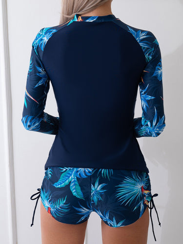 Damen Sportliches Rashguard mit kurzer Hose Drune
