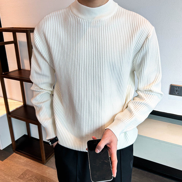 Herren Gemütlicher Rippenstrickpullover Drune