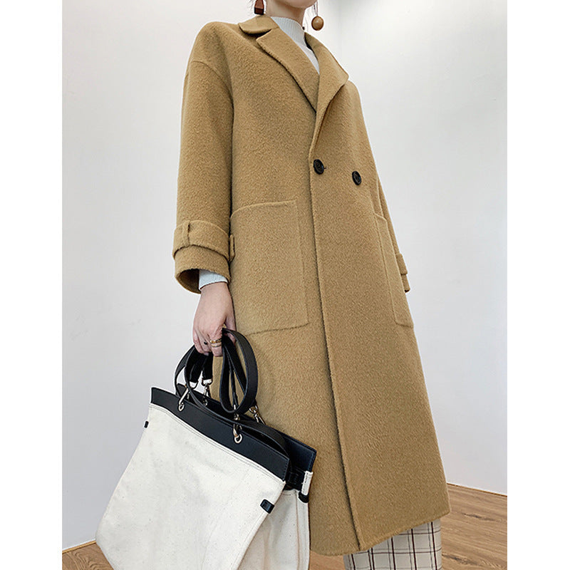 Damen Eleganter und bequemer Wollmantel Drune