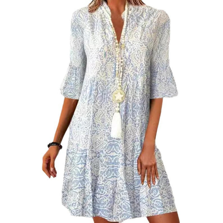 Damen Druckkleid Drune