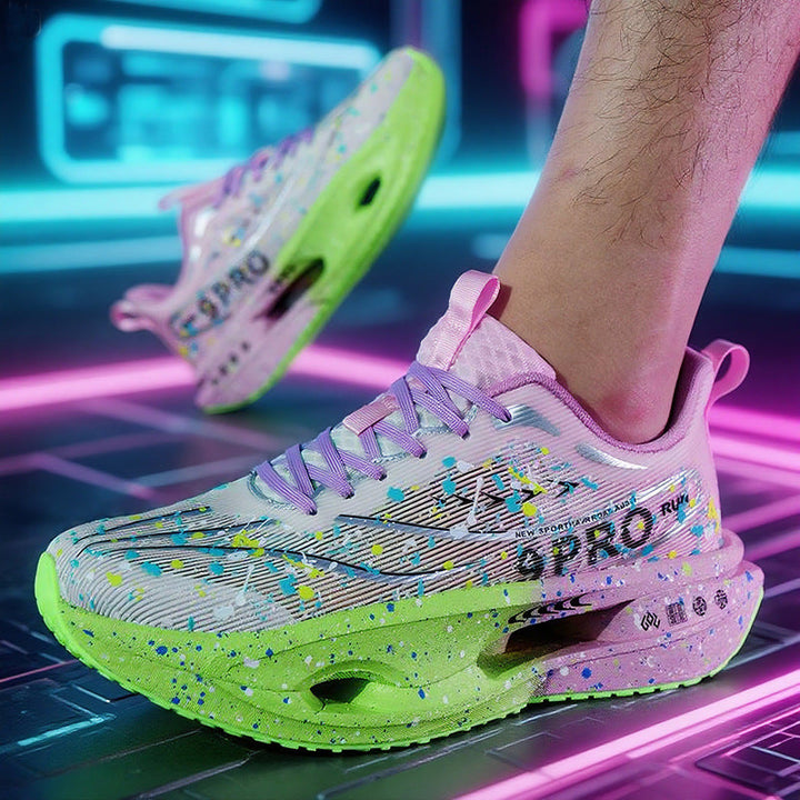 Damen Leuchtende Lauf-Sneaker mit atmungsaktivem Obermaterial und stoßdämpfender Sohle Drune