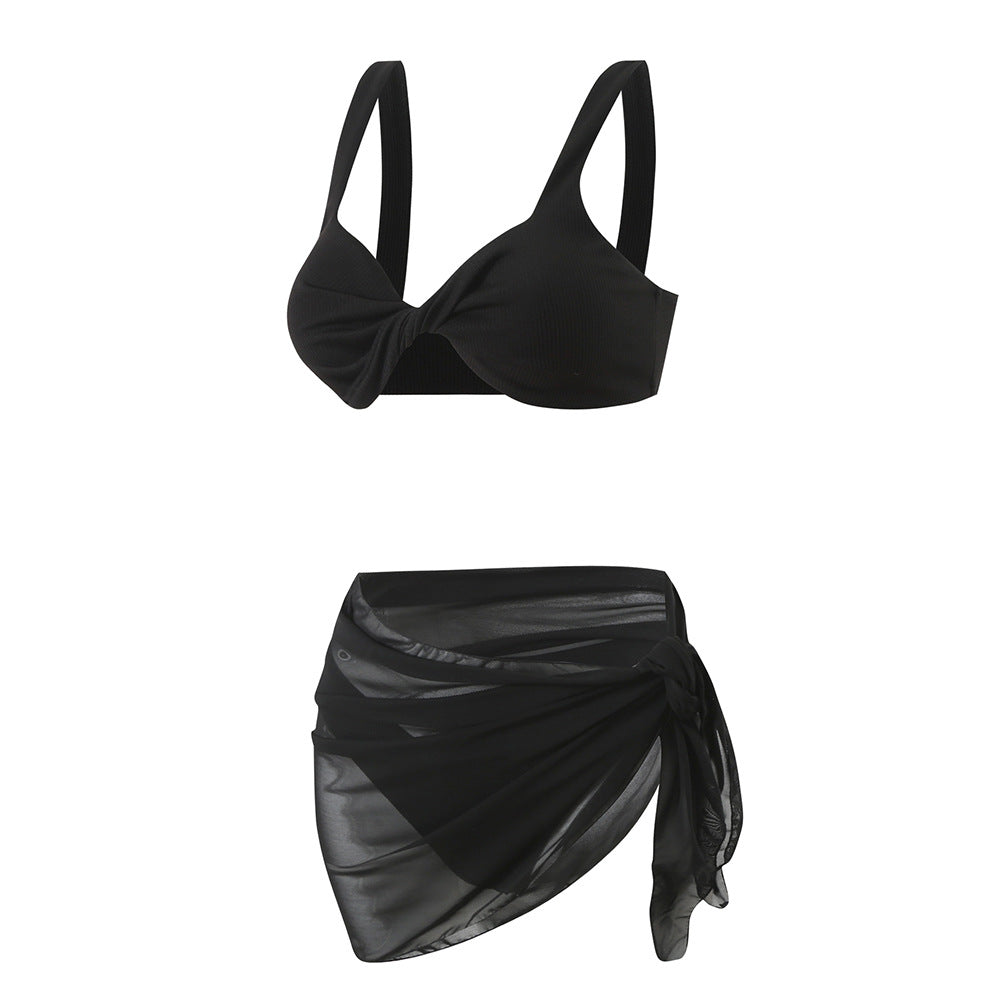 Damen Bikini-Set mit elegantem Wickelrock Drune