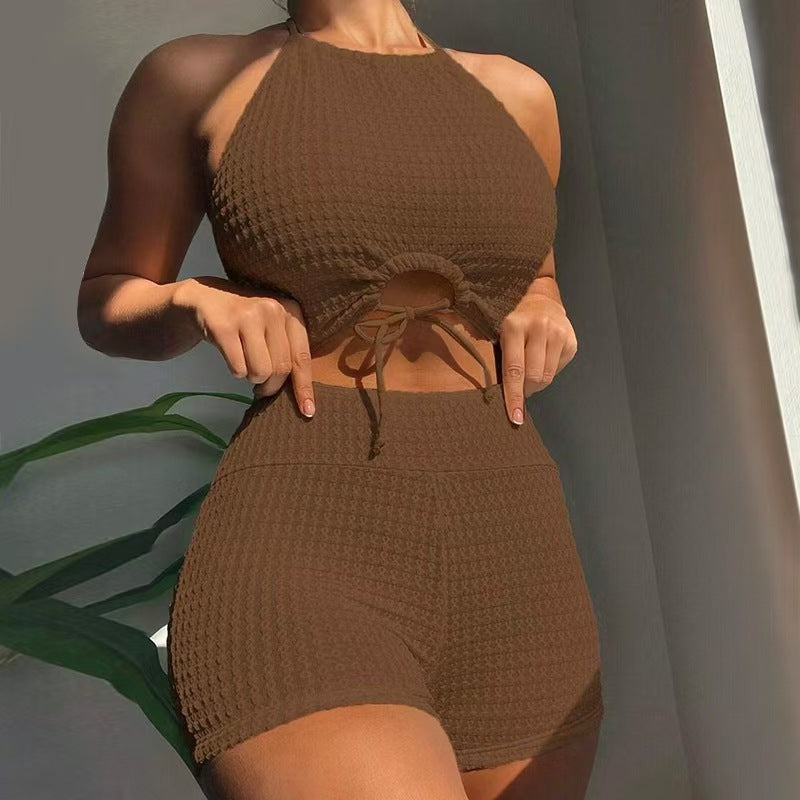 Damen Bikini-Set mit modischem Knotendesign und bequemem Höschen Drune