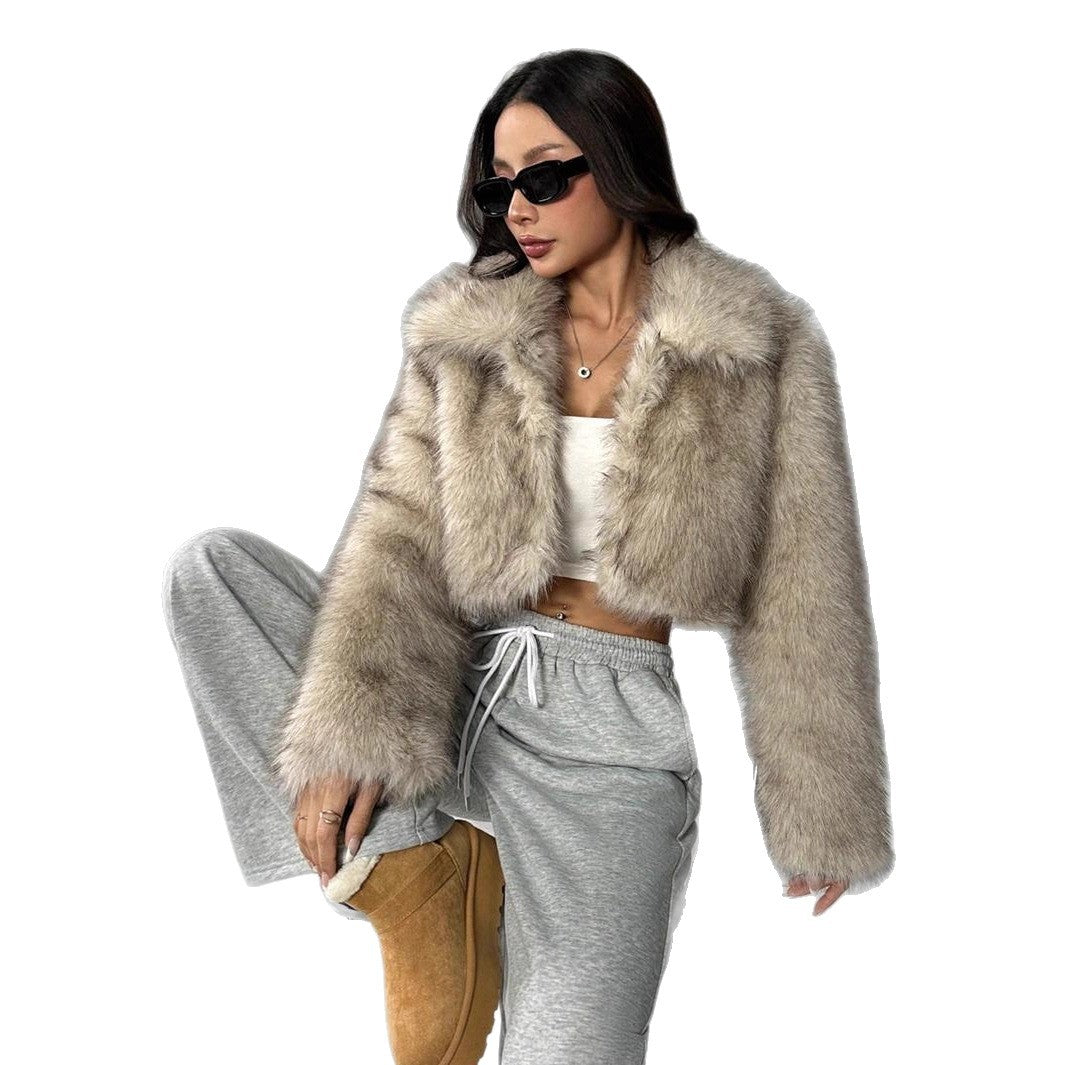 Damen Kunstpelzjacke Drune