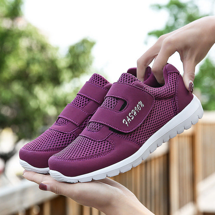 Damen Atmungsaktive und flexible Sneakers mit praktischem Klettverschluss Drune
