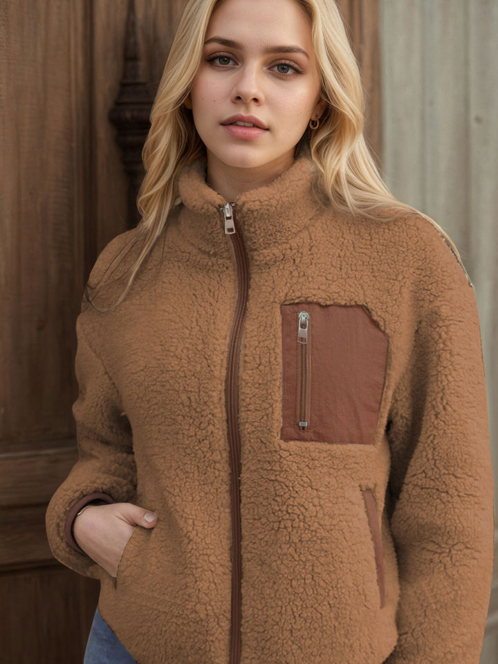Damen kuscheliger Outdoor-Fleece-Jacke Drune