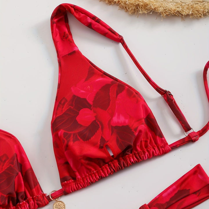 Damen Triangel-Bikini mit komfortablen verstellbaren Trägern Drune