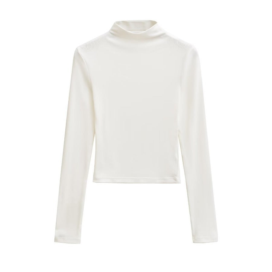 Damen Langarm-Rollkragenpullover Drune