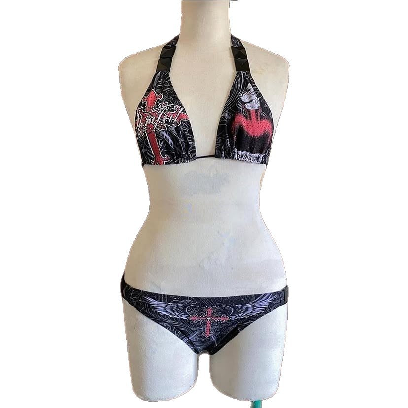 Damen Designer-Bikini mit kreativem Grafiken Drune