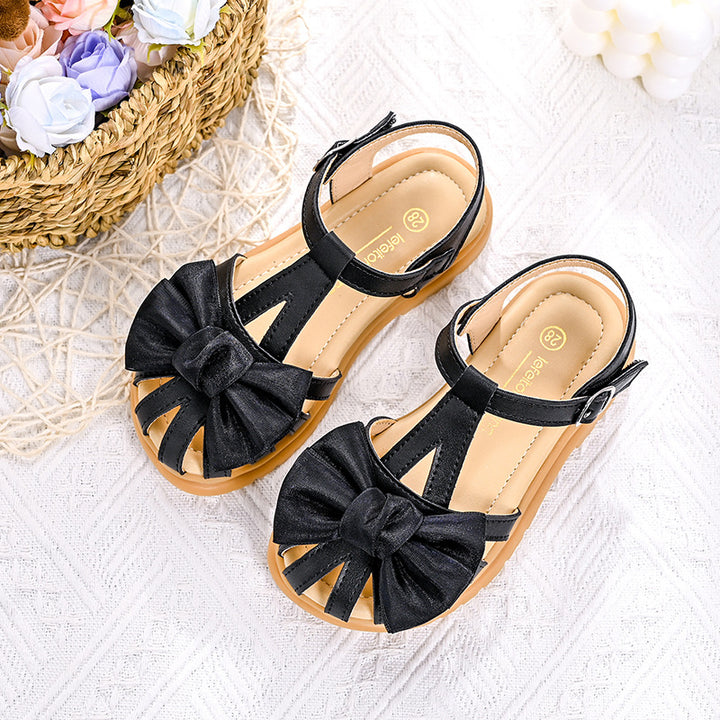 Mädchen Sandalen mit komfortablen Riemchen und großzügiger Schleifenapplikation Drune