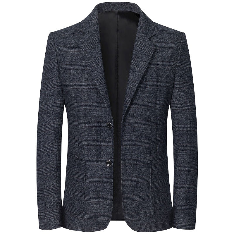 Herren Sakko Glencheck Slim Fit mit leichter Innenfütterung Drune