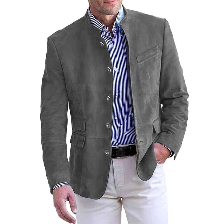 Herren elegante Wildlederjacke Drune