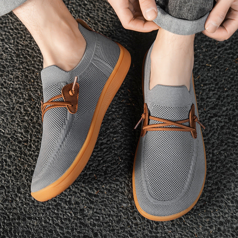 Herren nan atmungsaktiver Strick-Schlupfsneaker mit elastischem Einstieg und dämpfender Leichtsohle Drune