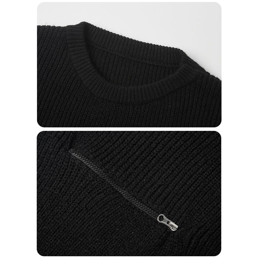 Damen Lässiger Sweater mit Reißverschluss Drune