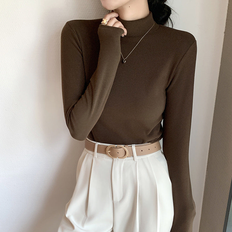 Damen Langarmshirt mit hohem Kragen Drune 1787619958
