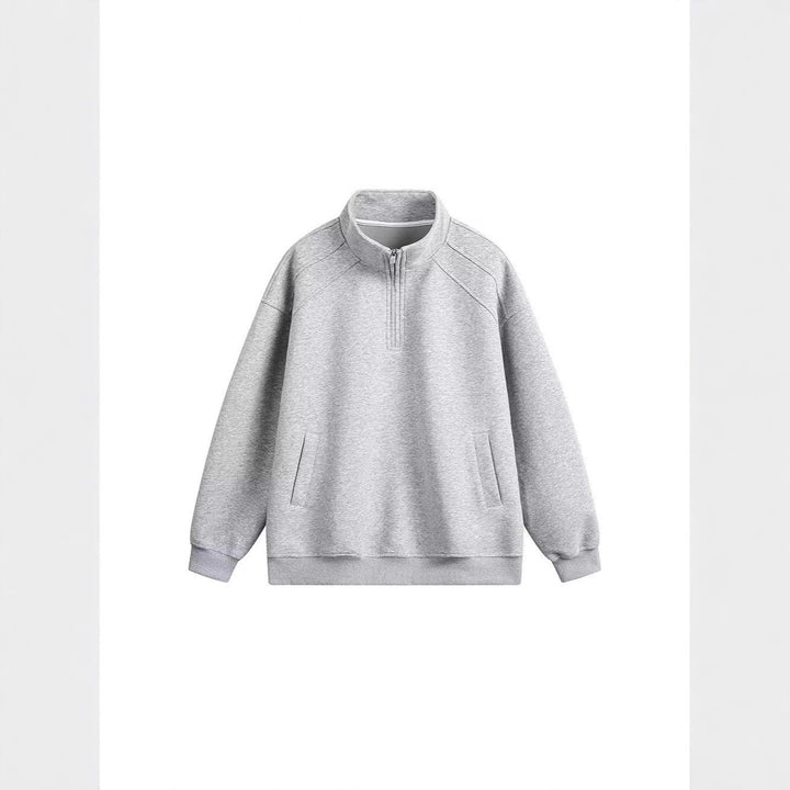 Damen Sportlicher Pullover mit Stehkragen Drune