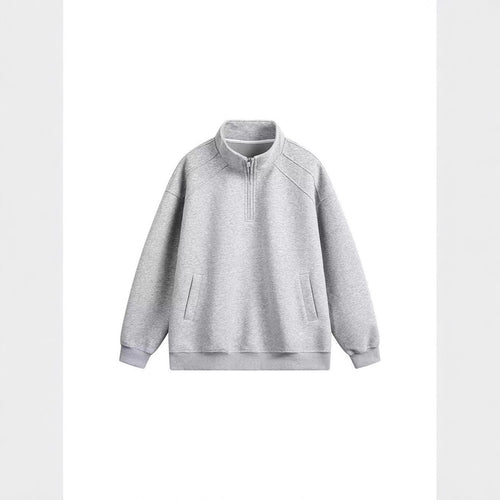 Damen Sportlicher Pullover mit Stehkragen Drune
