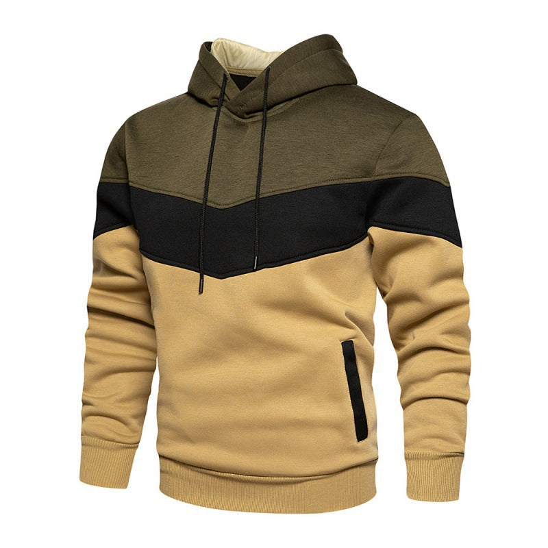 Herren Sportlicher Kapuzenpullover mit modernem Farbblockdesign und atmungsaktiven Eigenschaften Drune
