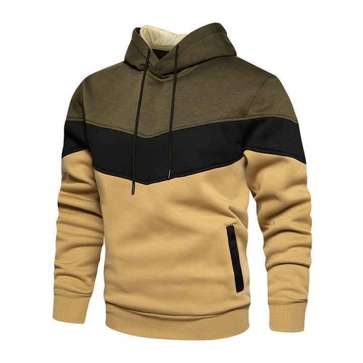 Herren Sportlicher Kapuzenpullover mit modernem Farbblockdesign und atmungsaktiven Eigenschaften Drune