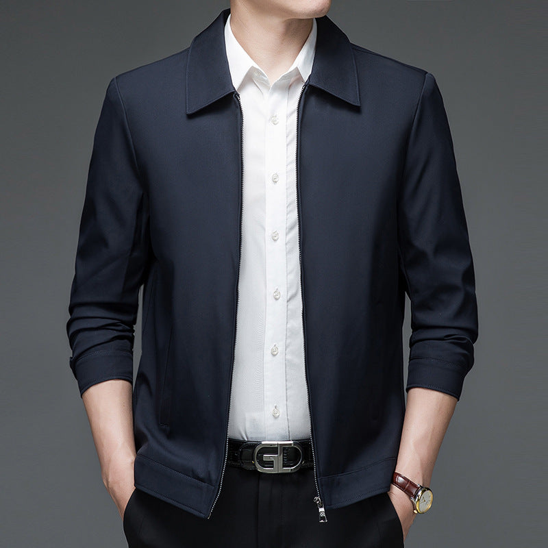 Herren Freizeitzip-Jacke mit lässigem Schnitt und atmungsaktivem Material Drune
