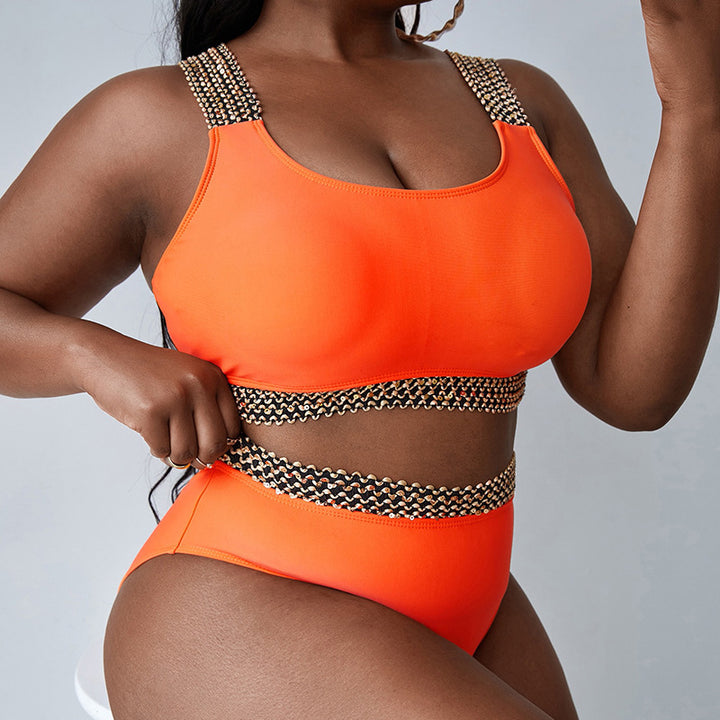 Damen Sportlicher Bikini mit glamourösen Details Drune