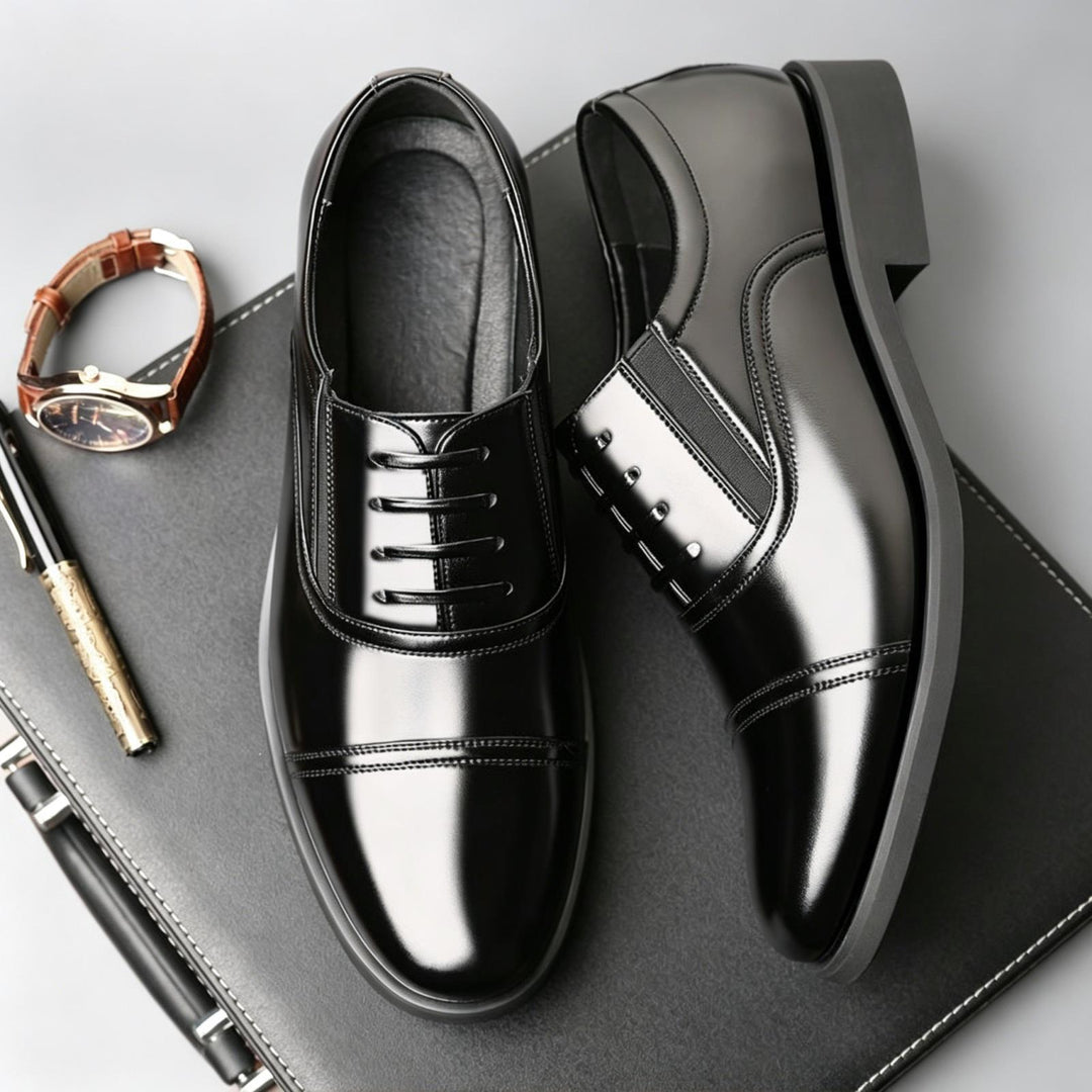 Herren Elegante und Hochglanz Schnürschuhe Drune