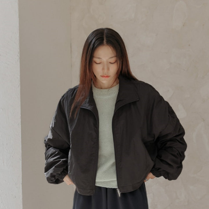 Damen trendige cropped Übergangsjacke Drune