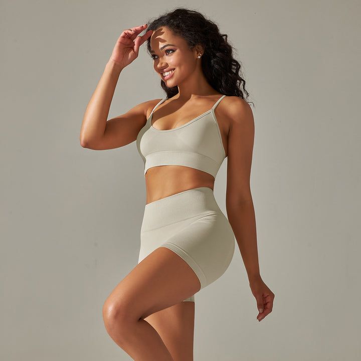 Damen Sport-BH und Shorts-Set Drune