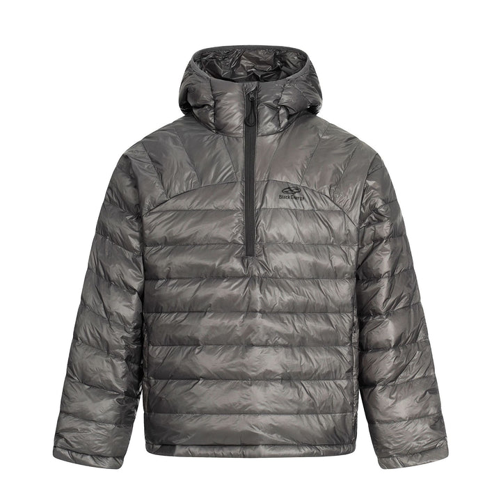 Herren Kurz geschnittener wattierter Halb-Zip Puffer mit Stehkapuze und ultraleichter Isolierung Drune