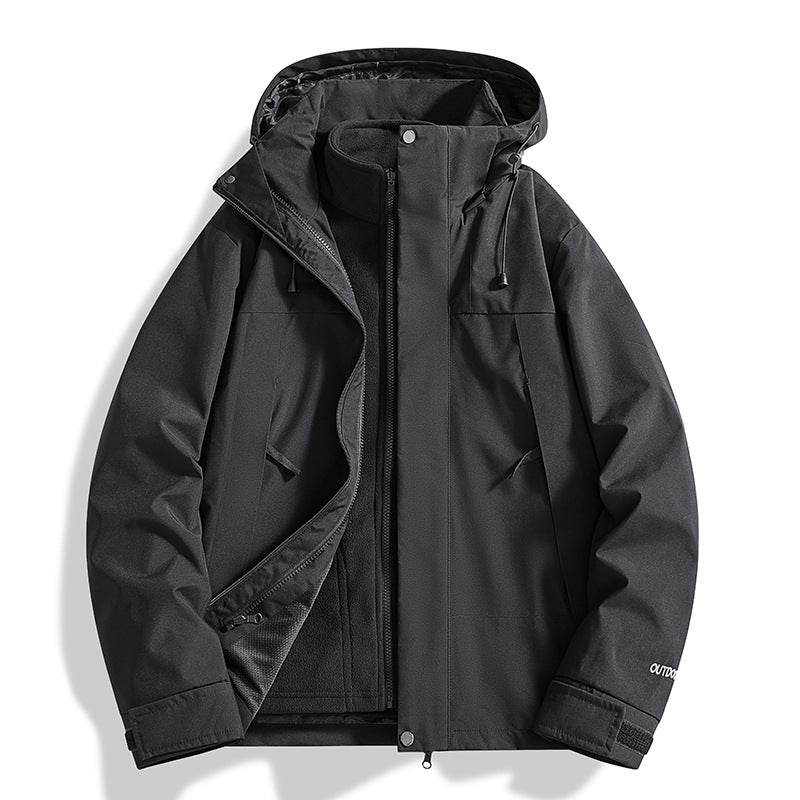 Damen Vielseitige Outdoorjacke mit abnehmbarer Fleece-Innenjacke und wasserdichter Membran Drune
