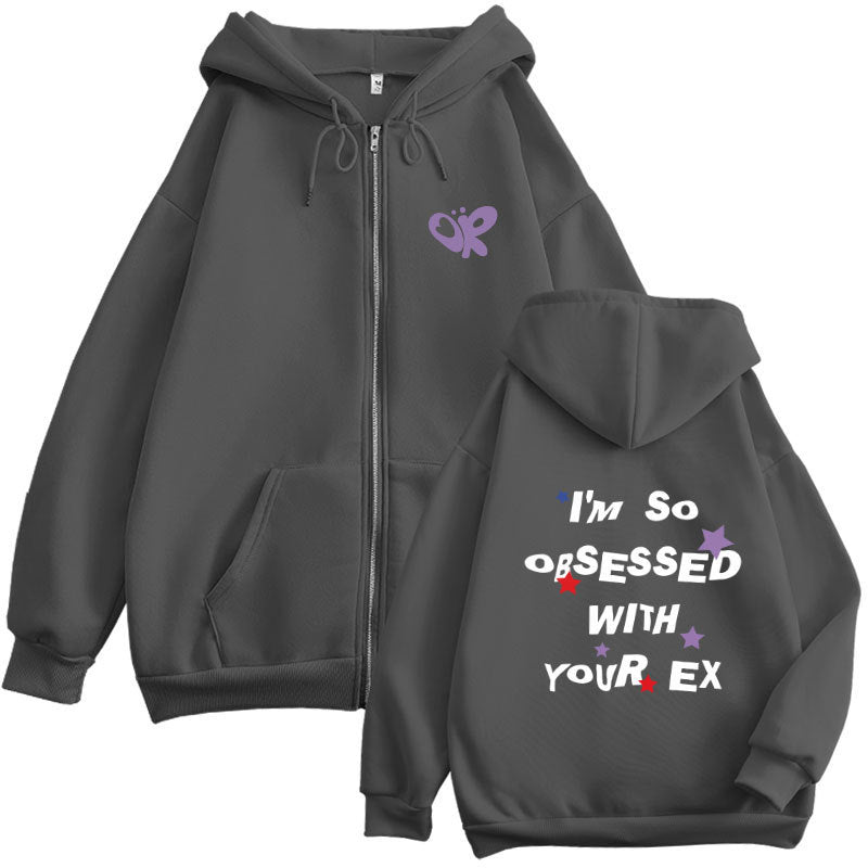 Damen Kapuzenjacke mit verspieltem Aufdruck und bequemer Passform Drune