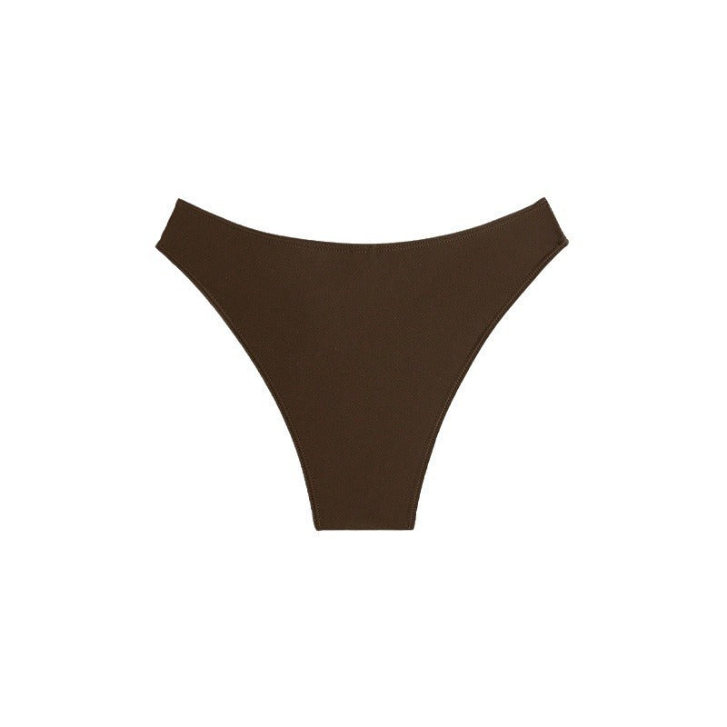Damen Hochgeschnittener Bikini mit perlenverzierten Details Drune