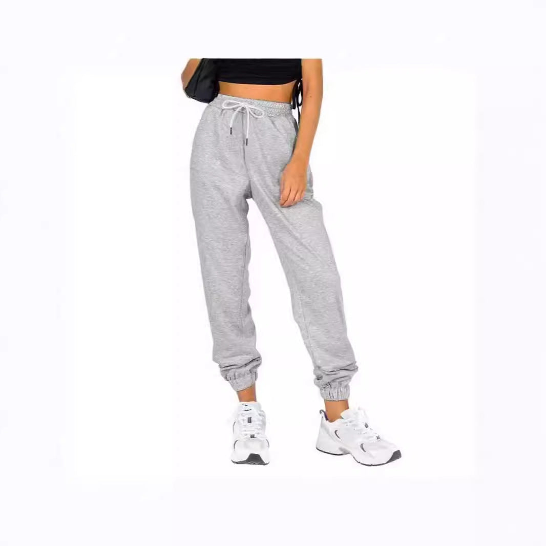 Damen Sportliche Sweatpants mit praktischem Kordelzug und elastischem Bund Drune