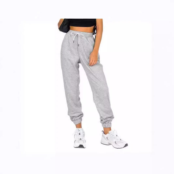 Damen Sportliche Sweatpants mit praktischem Kordelzug und elastischem Bund Drune