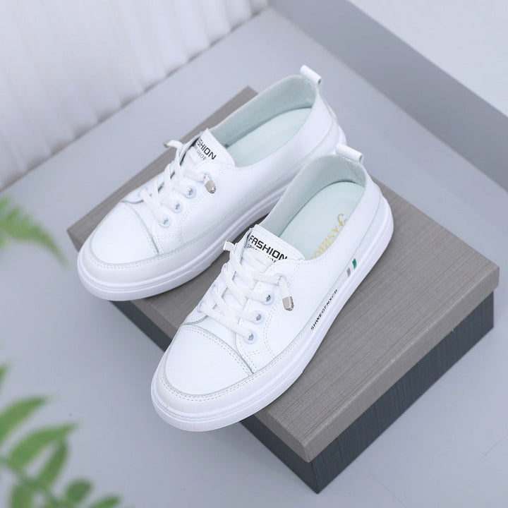Damen modische Sneakers mit elastischem Schnürsystem und rutschfester Sohle Drune