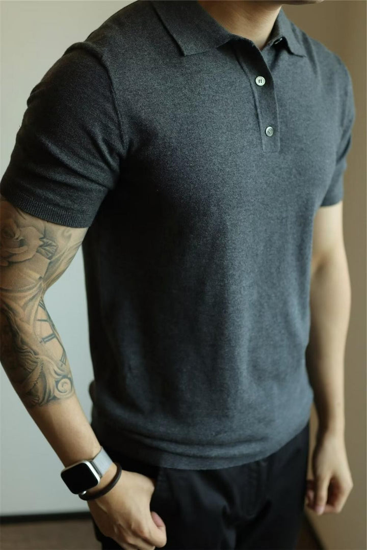 Herren Kurzarm Poloshirt aus hochwertiger Baumwolle Drune