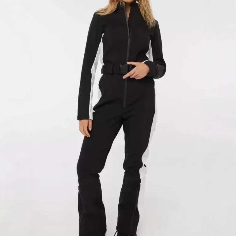 Damen 200+ taillierter Skioverall mit Taillengürtel und winddichter Funktionsmembran Drune