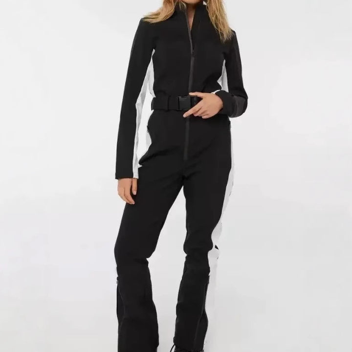 Damen 200+ taillierter Skioverall mit Taillengürtel und winddichter Funktionsmembran Drune
