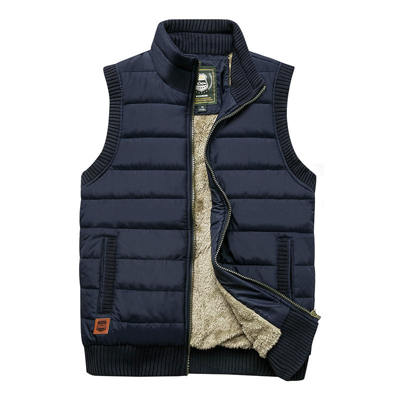 Herren Gepolsterte Thermo‑Steppweste mit Teddy‑Fleece‑Futter und Rippenbündchen Drune