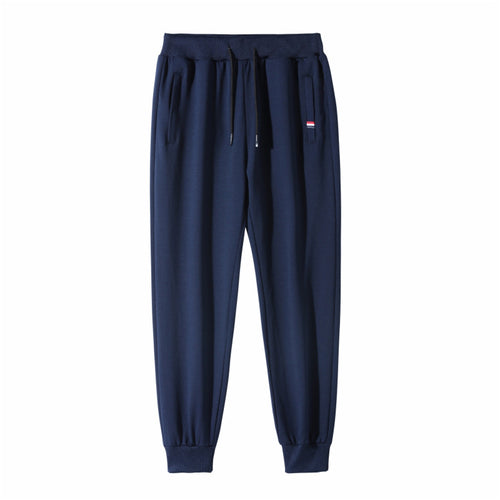 Herren Slim-Fit Jogginghose mit elastischem Rippbund, Kordelzug und Reißverschlusstaschen Drune