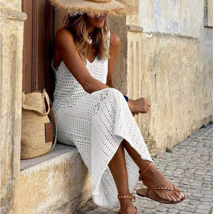 Damen modisches Häkel-Strandkleid Drune