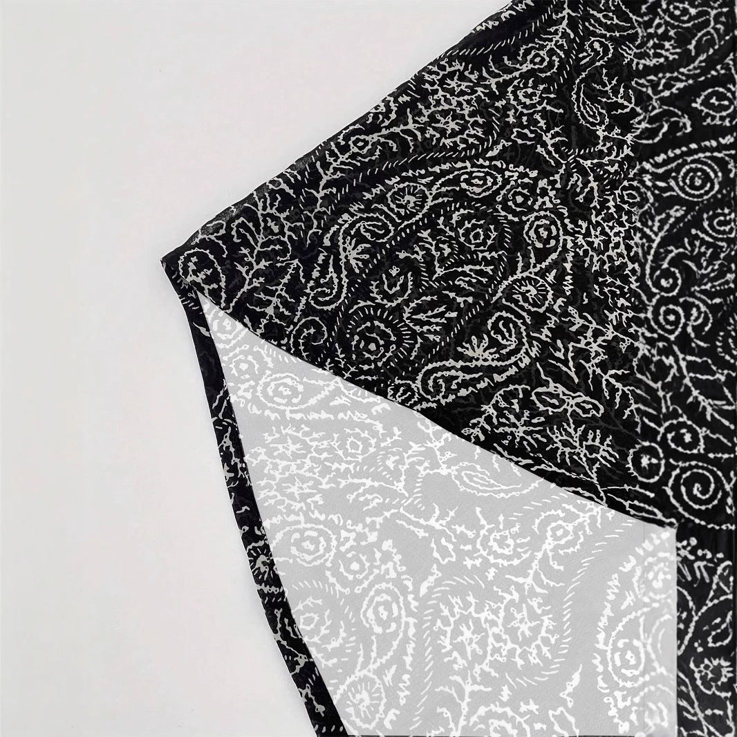 Damen Leichte Offene Kimono-Cardigan mit Paisley-Print Drune