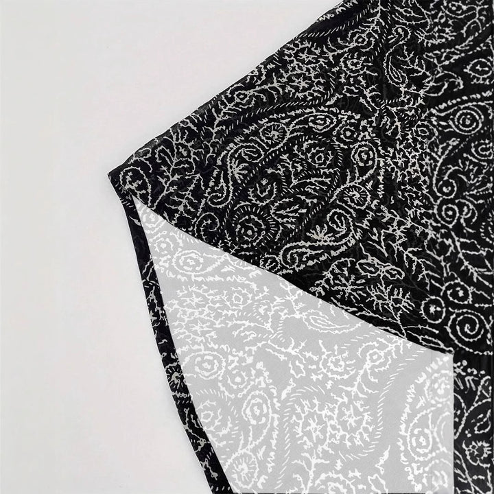 Damen Leichte Offene Kimono-Cardigan mit Paisley-Print Drune