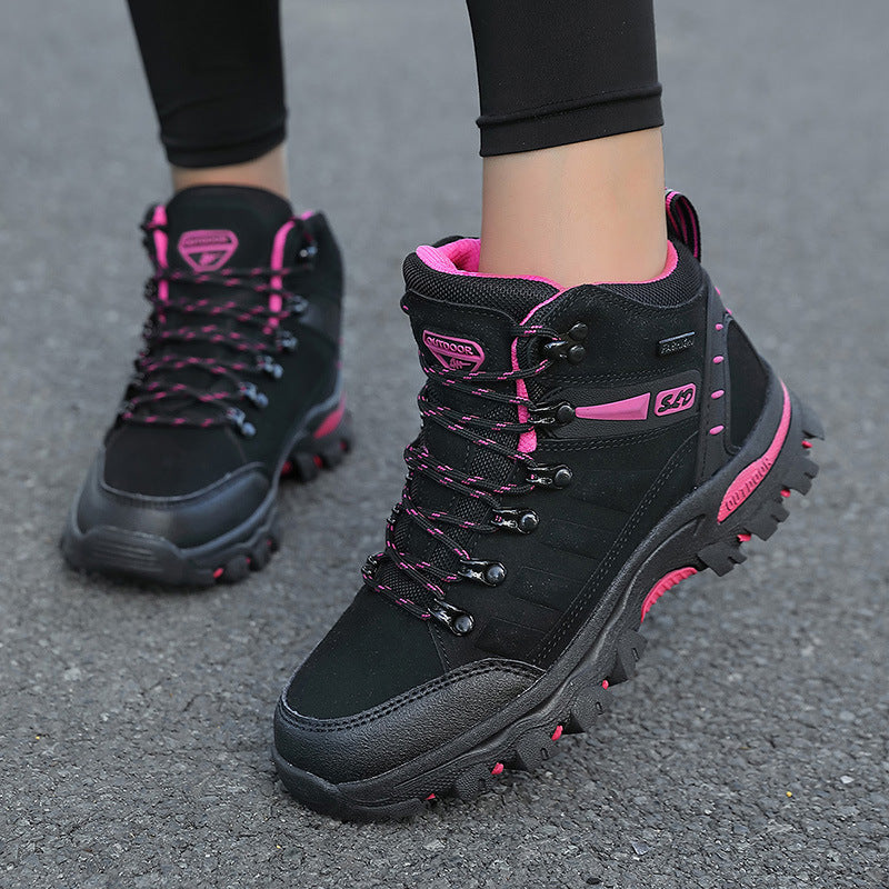 Damen Hochwertige und wasserdichte Wanderschuhe mit rutschfester Sohle und atmungsaktivem Obermaterial Drune