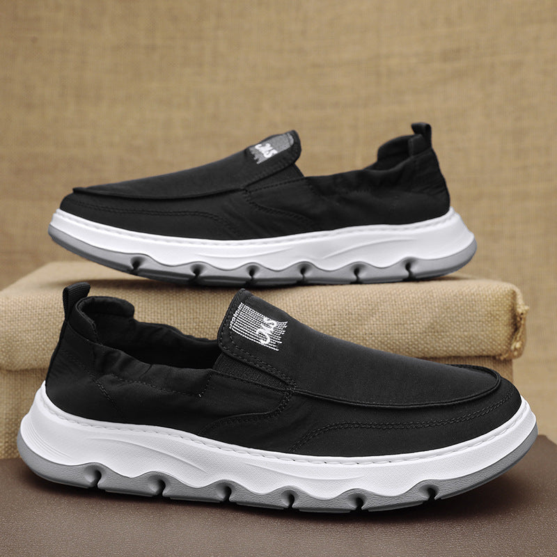 Herren eleganter Slipper-Sneaker mit elastischem Einstieg und stoßdämpfender Wellensohle Drune