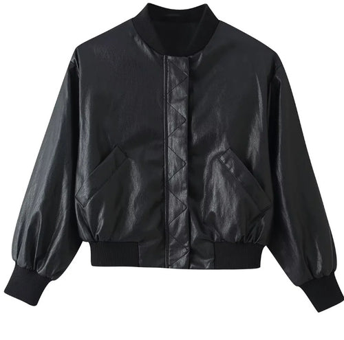 Damen Cropped Blousonjacke aus Webstoff mit Stehkragen, elastischem Saum und feinem Karo‑Design Drune